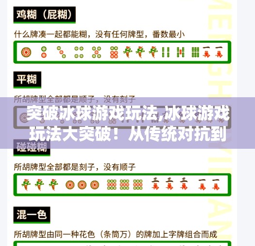 突破冰球游戏玩法,冰球游戏玩法大突破!从传统对抗到沉浸式体验,玩家如何重新定义冰上战场?