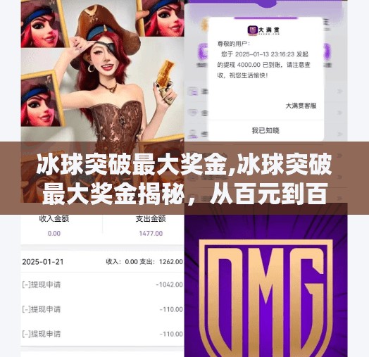 冰球突破最大奖金,冰球突破最大奖金揭秘,从百元到百万的奇幻之旅,你敢不敢赌?
