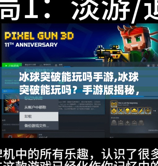 冰球突破能玩吗手游,冰球突破能玩吗？手游版揭秘，玩法、风险与真实体验全解析！